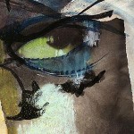 Olie op doek - Abstract